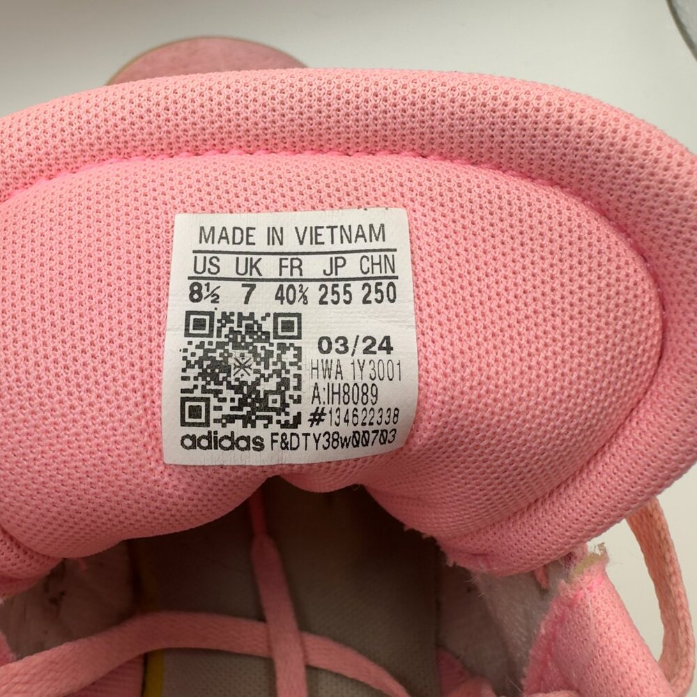 Adidas VL Court Pink Lemon Blue Platform Sneakers Womens Sz 8.5 - Picture 3 of 8